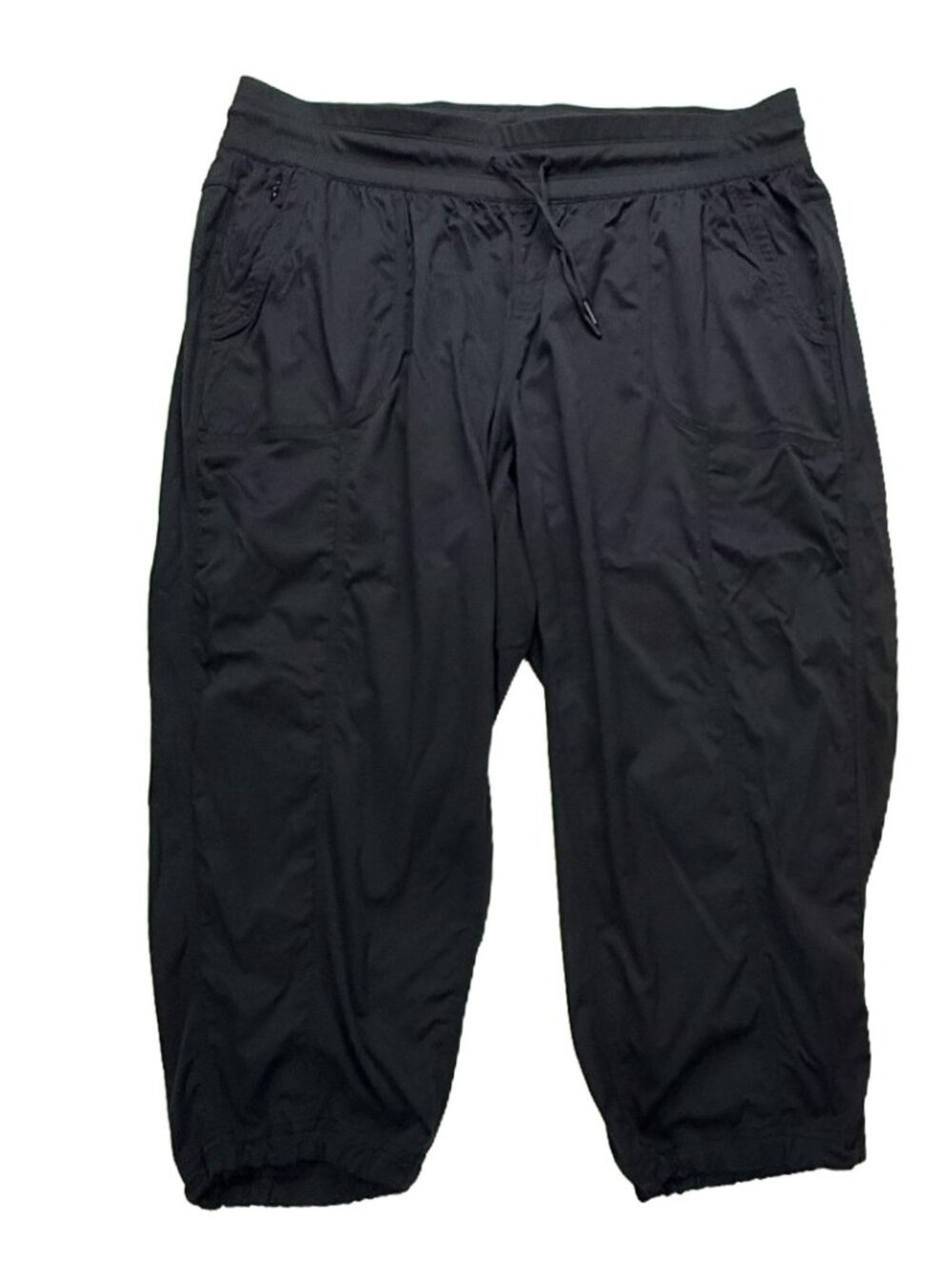 The North Face Women’s Plus Size 2X Black Capri Pants Drawstring Outdoor Hiking